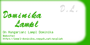 dominika lampl business card